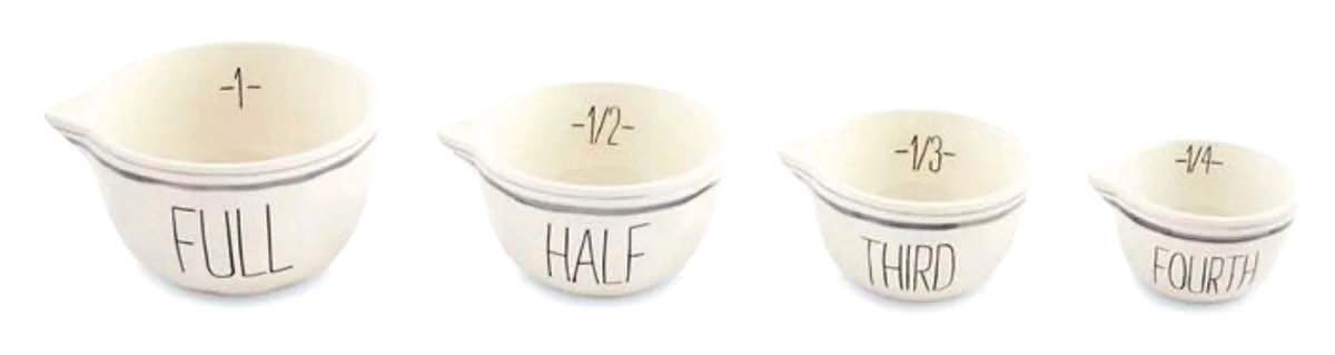 hand painted measuring bowls