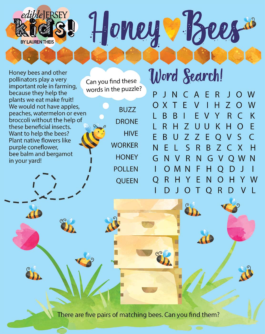 fun for kids - honey bees