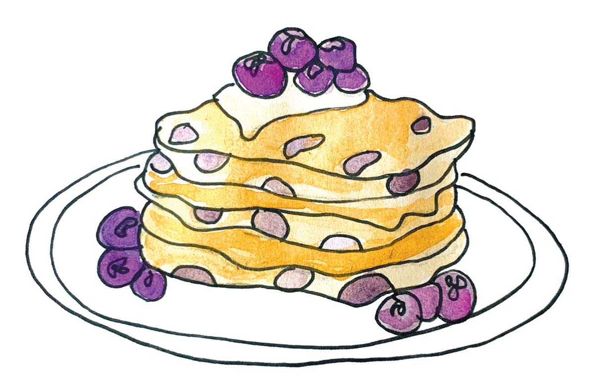 blueberry quinoa pancakes