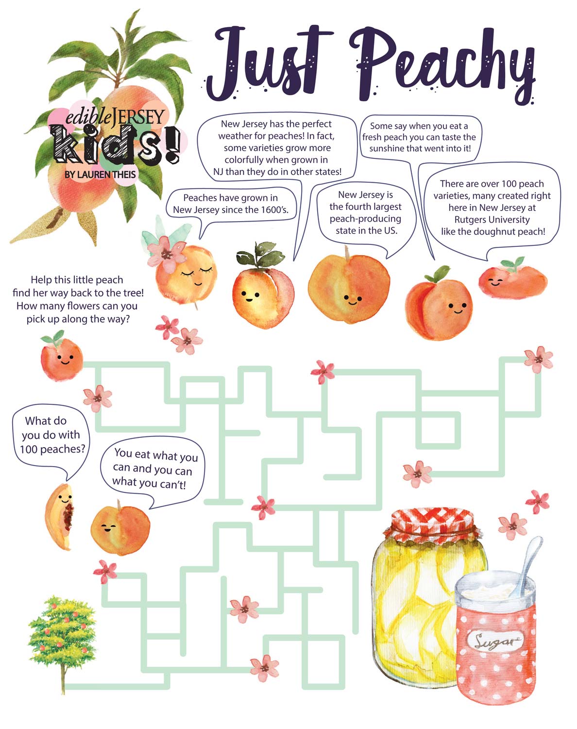 Just Peachy puzzle for kids
