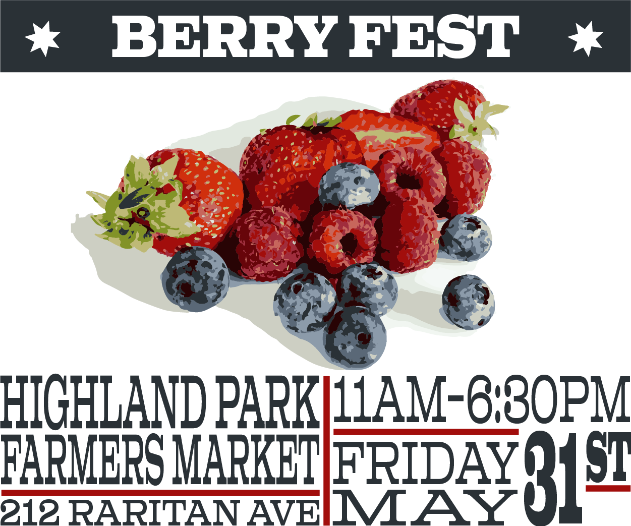 Berry Fest the Highland Park Farmers Market Edible Jersey