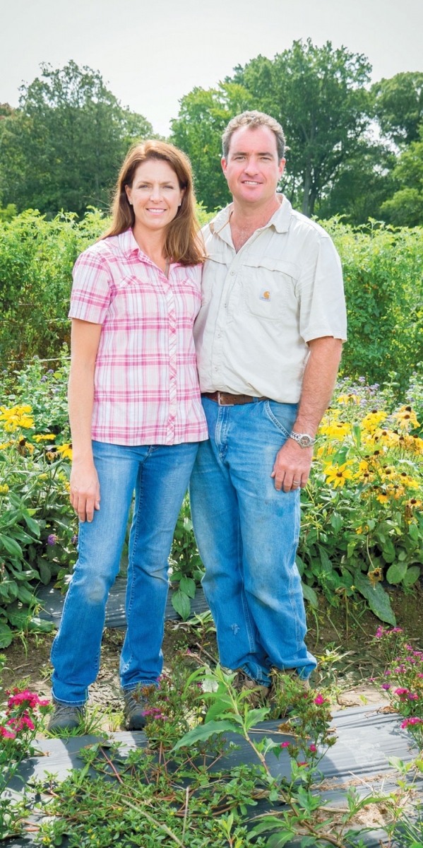 Wife-and-husband farmers Jessica Dreyer and Adam Costello