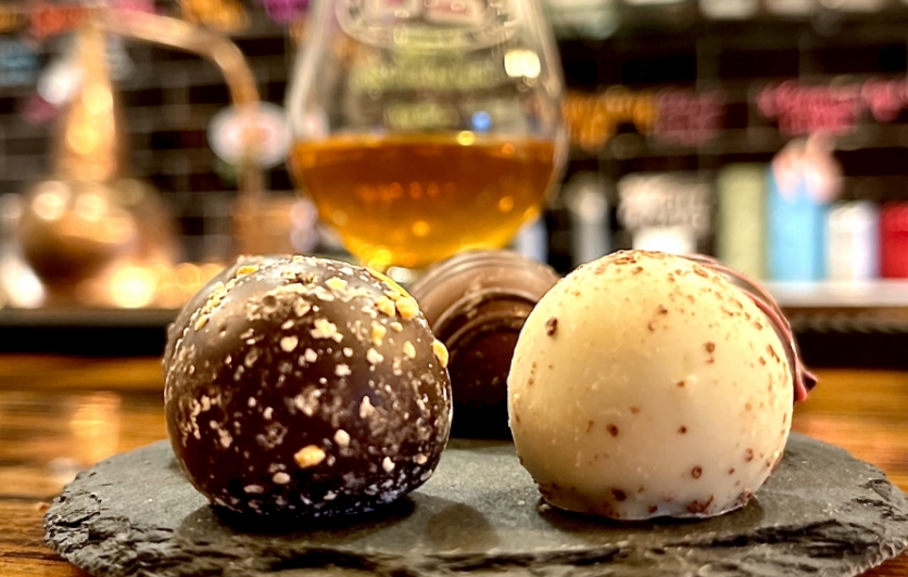 Valentines Date Night Chocolate Truffles and Whiskey Tasting at Craft Distillery Jersey Spirits Distilling Co