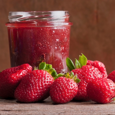 Homemade strawberry jam