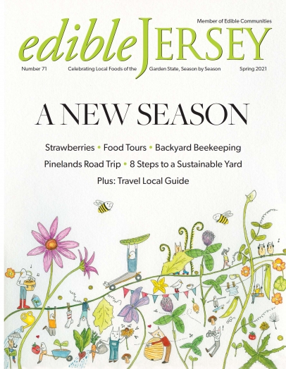 cover of Edible Jersey Magazine - Spring 2021 issue