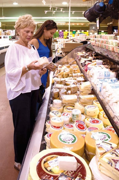 The author and her mother shopping at Corrado’s Market