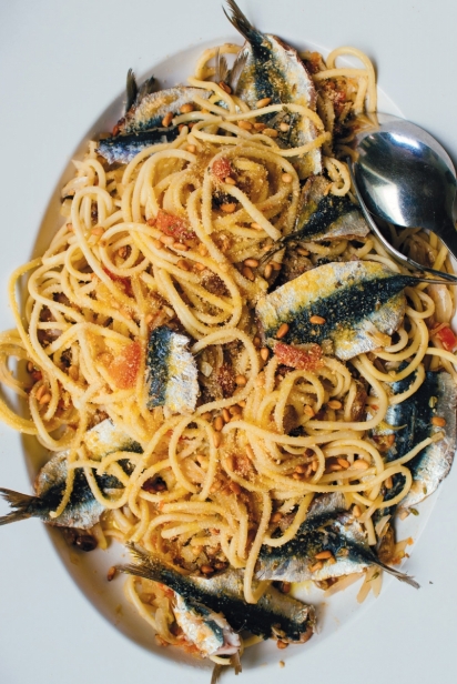 pasta and sardines