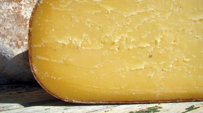 cheese wedge from Cherry Grove Farm