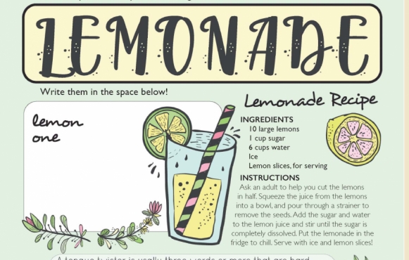 graphic teaching kids about lemonade
