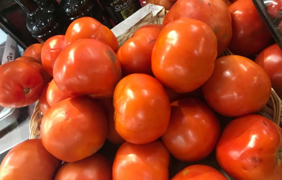 A basket of New Jersey tomatoes
