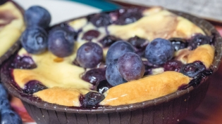 Ricotta Blueberry Pie