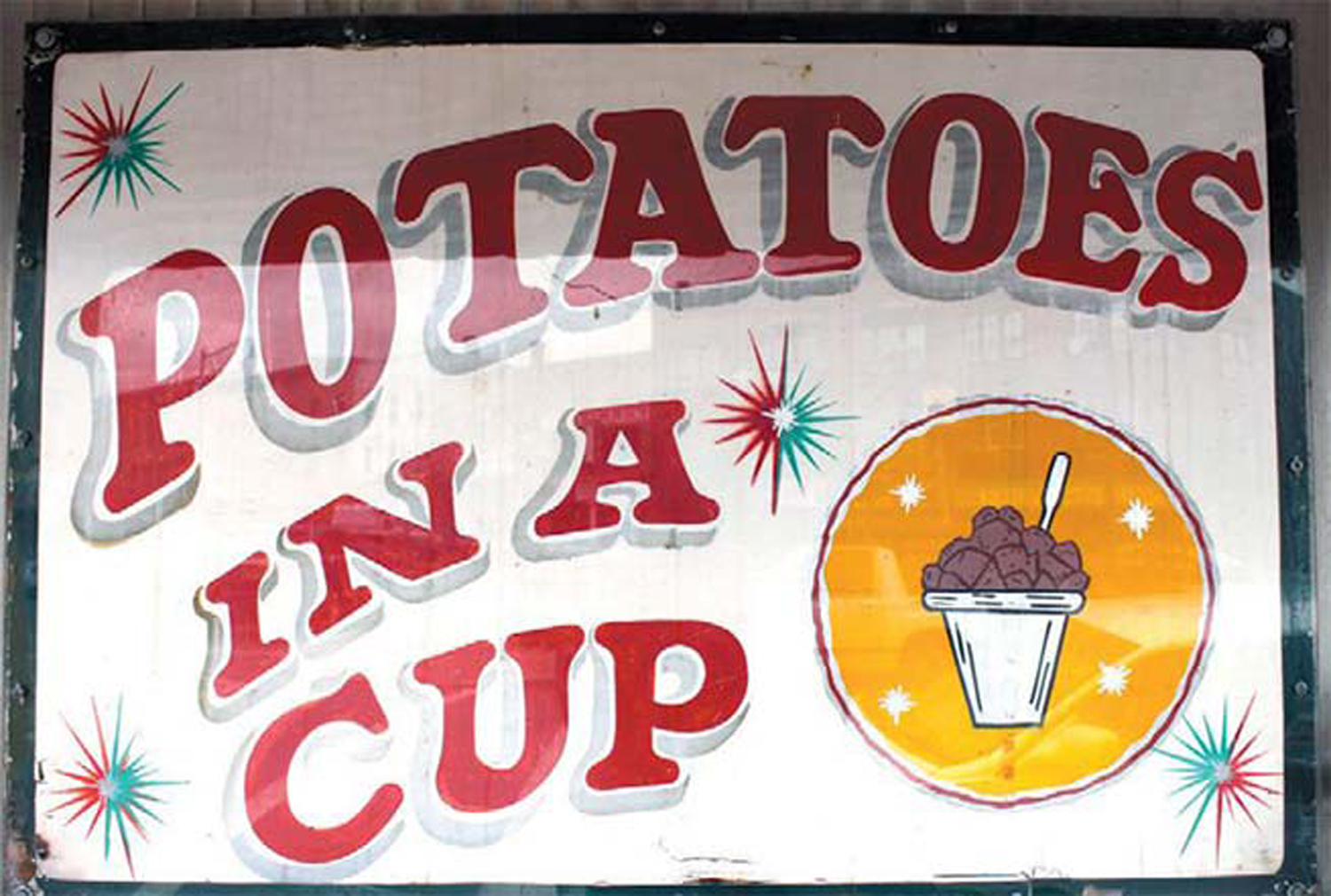 potatoes in a cup