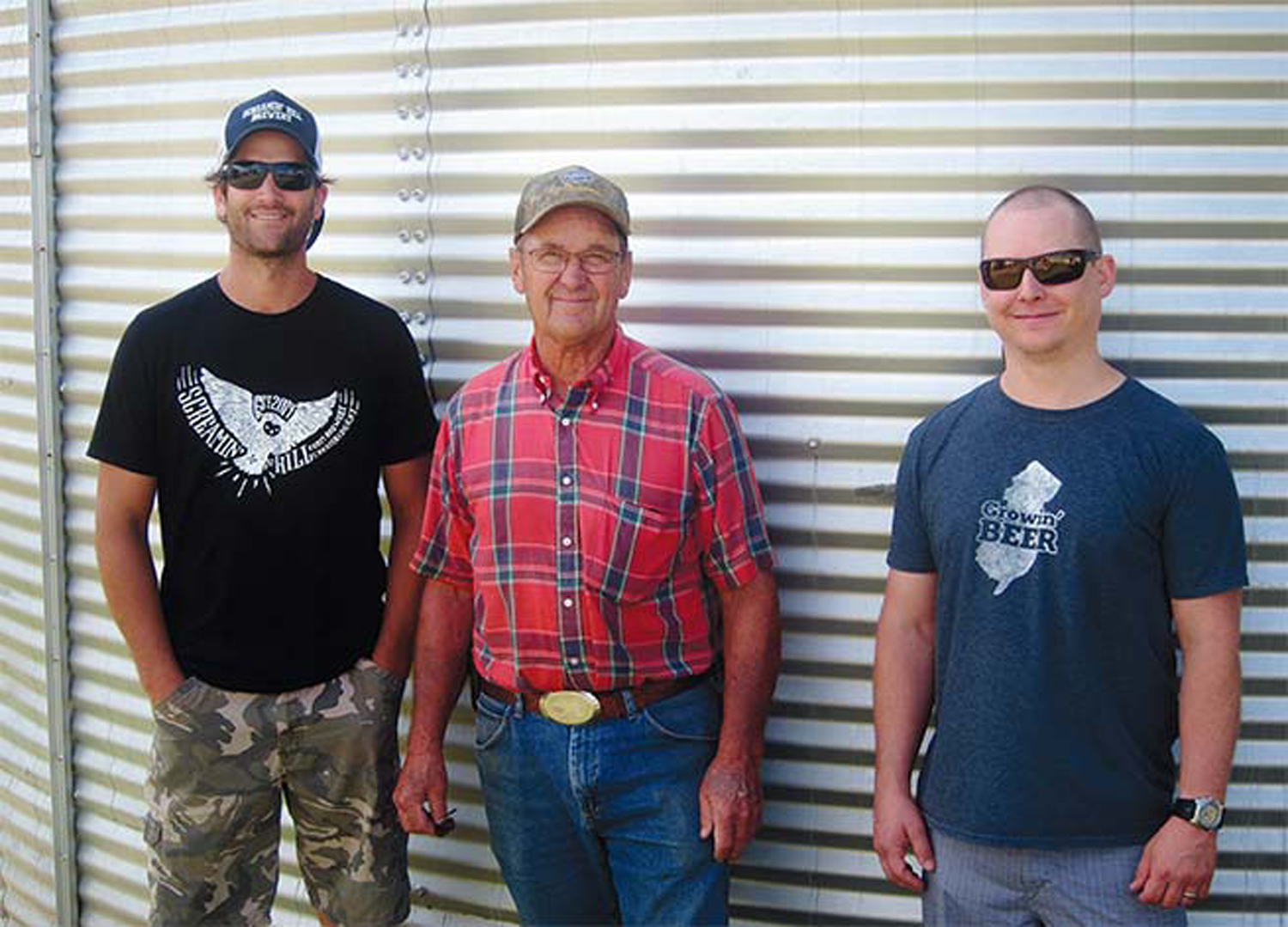 Brett Bullock, his father, Marty Bullock, and Ryan Cole