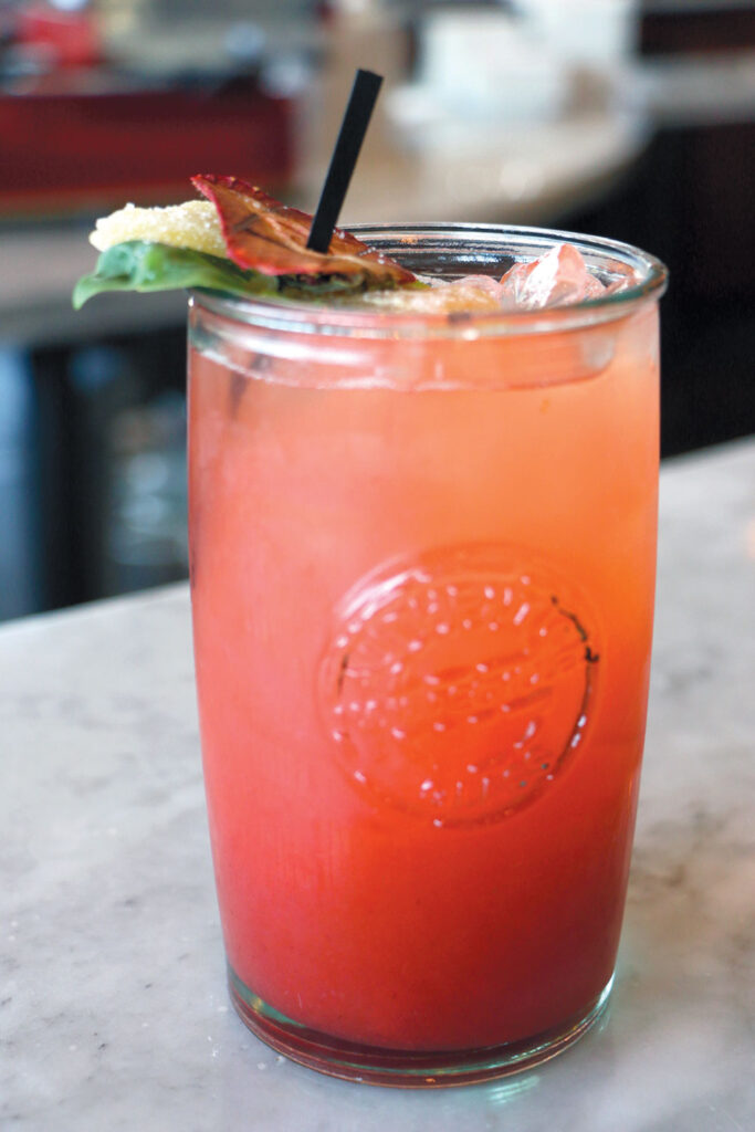Strawberry Basil Mule at Spuntino Wine Bar
