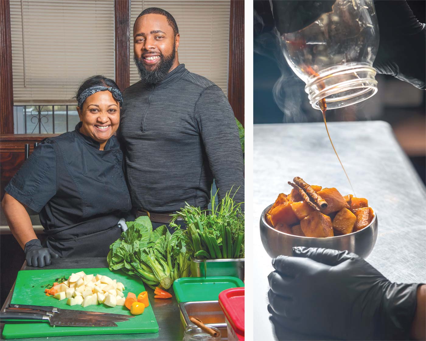 Chef and farmer— Natasha and James Williams